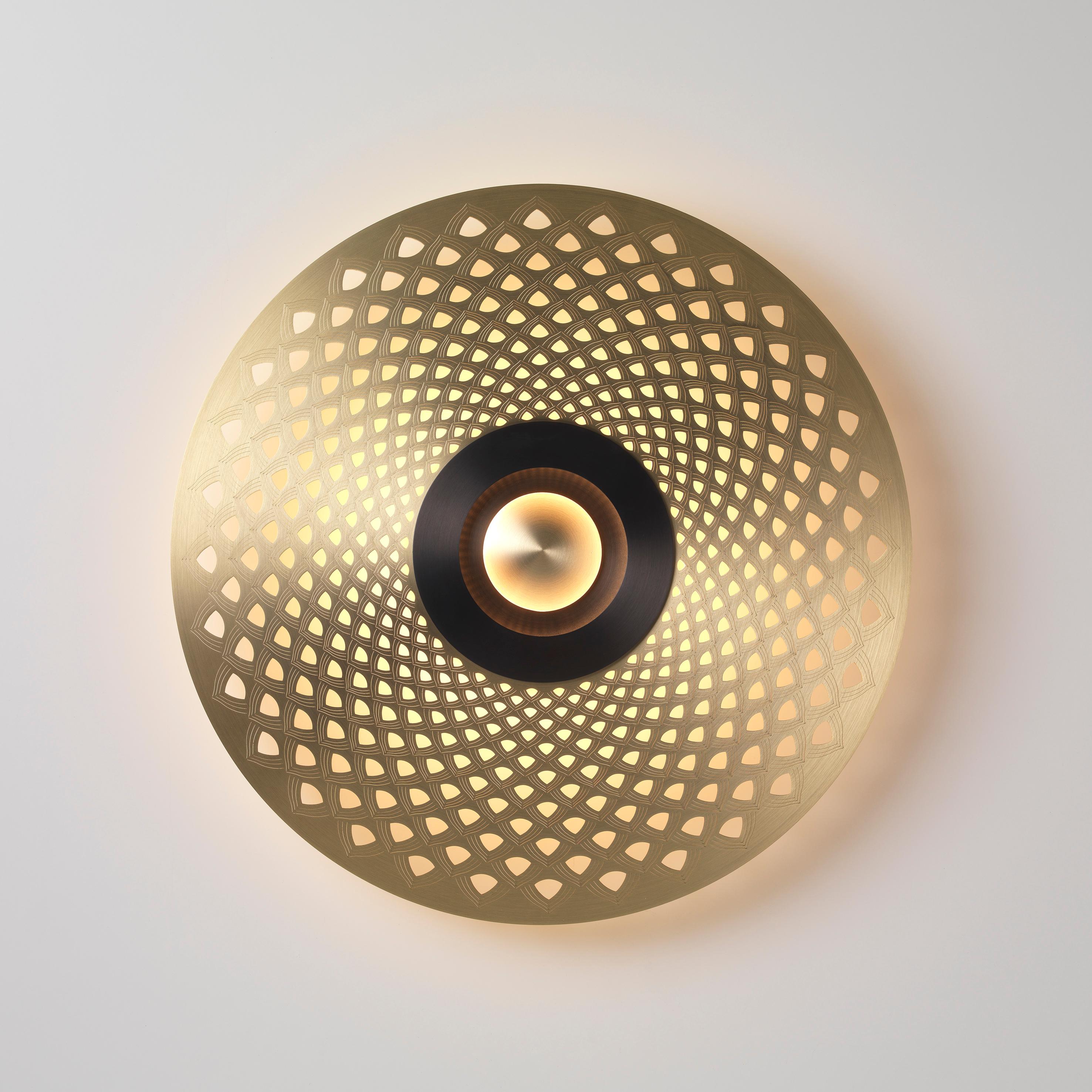 Contemporary Earth Mandala Wall Light by Emilie Cathelineau For Sale