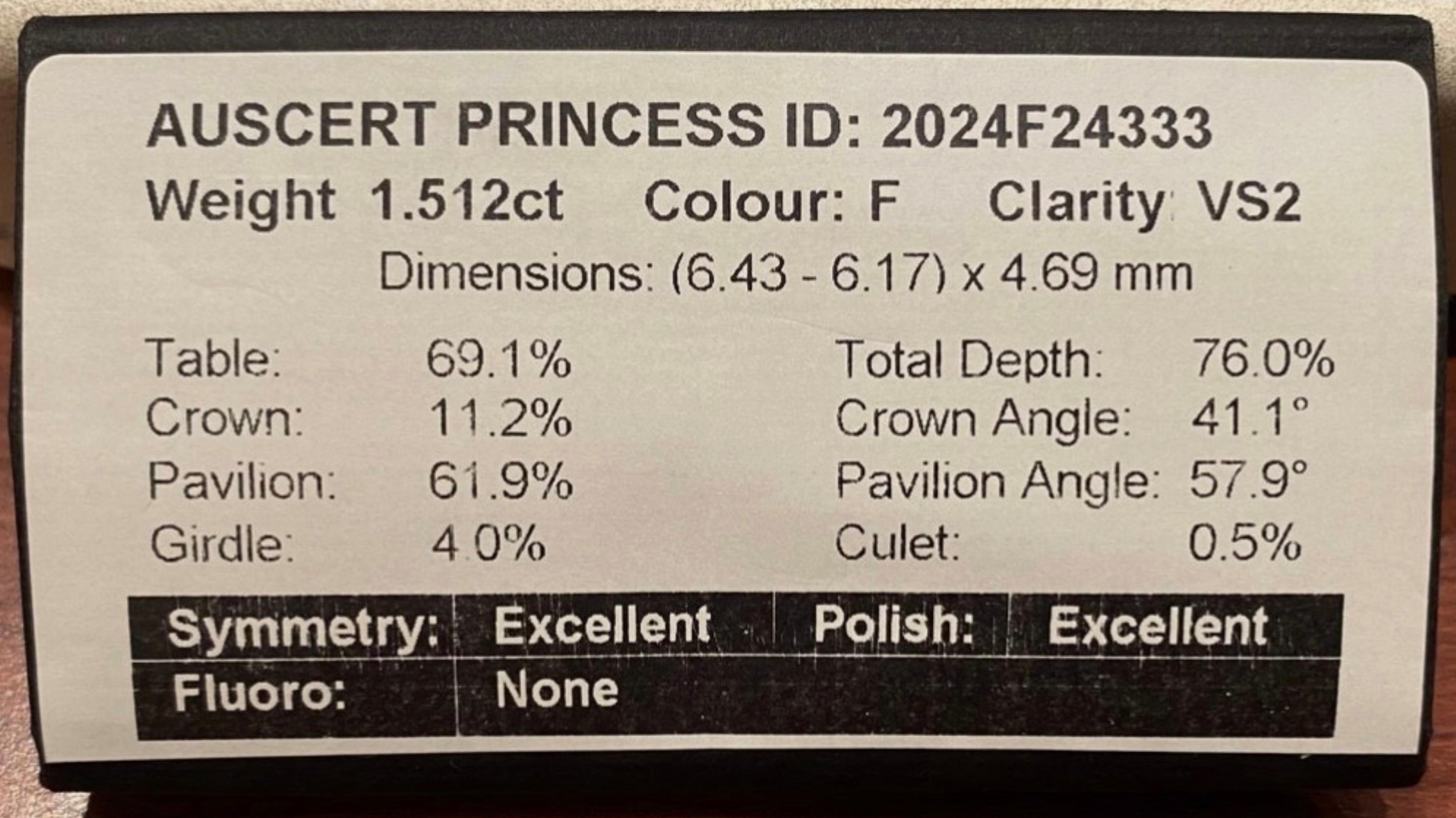 Boucles d'oreilles en or 18K avec un diamant taille princesse de 1,50 carat et une citrine. en vente 2