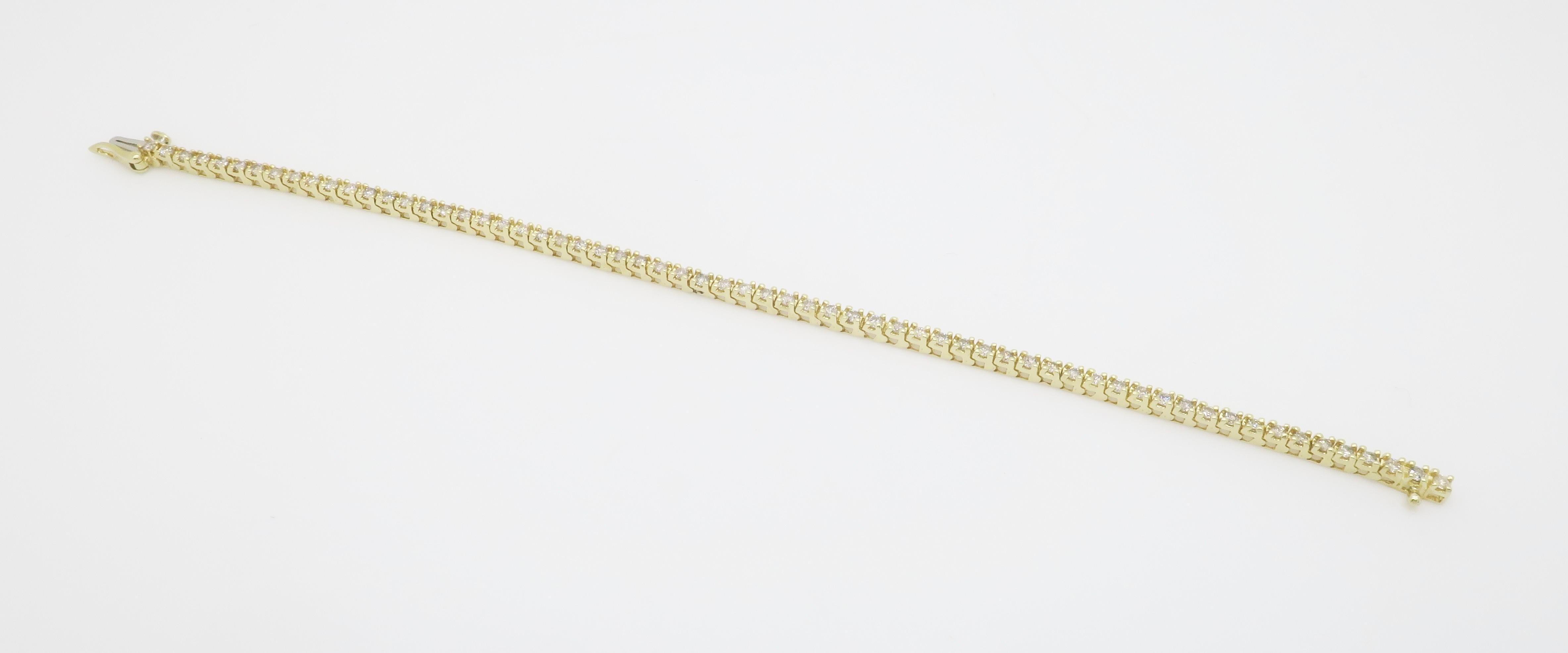 Earth Mined Diamond Tennis Bracelet 5