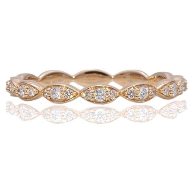 Anello con diamanti estratti dalla terra in oro massiccio 14K – Gioielleria di pregio, regalo per lei