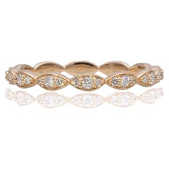 Ring mit aus der Erde gewonnenen Diamanten aus massivem 14-karätigem Gold – Edler Schmuck, Geschenk für sie