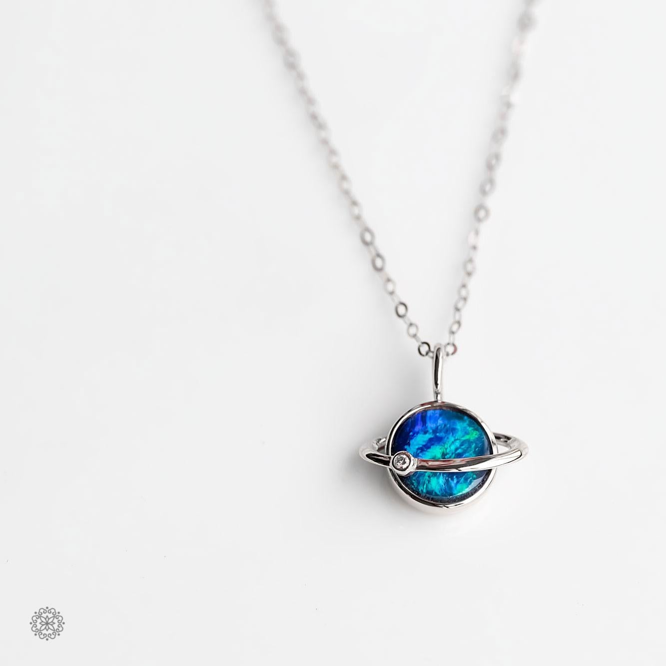 Earth-Moon Design Australian Doublet Opal & Diamond 18K Rose Gold Pendant Necklace. 

Also available in yellow gold.


Free Domestic USPS First Class Shipping!  Free One Year Limited Warranty!  Free Gift Bag or Box with every order!



Opal—the