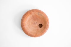 Earth Orange Salt Vase Large in Clay Handcrafted in Portugal by Origin Made