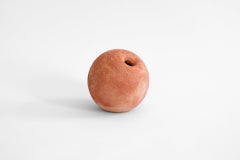 Earth Orange Salt Vase Small in Clay Handcrafted in Portugal by Origin Made