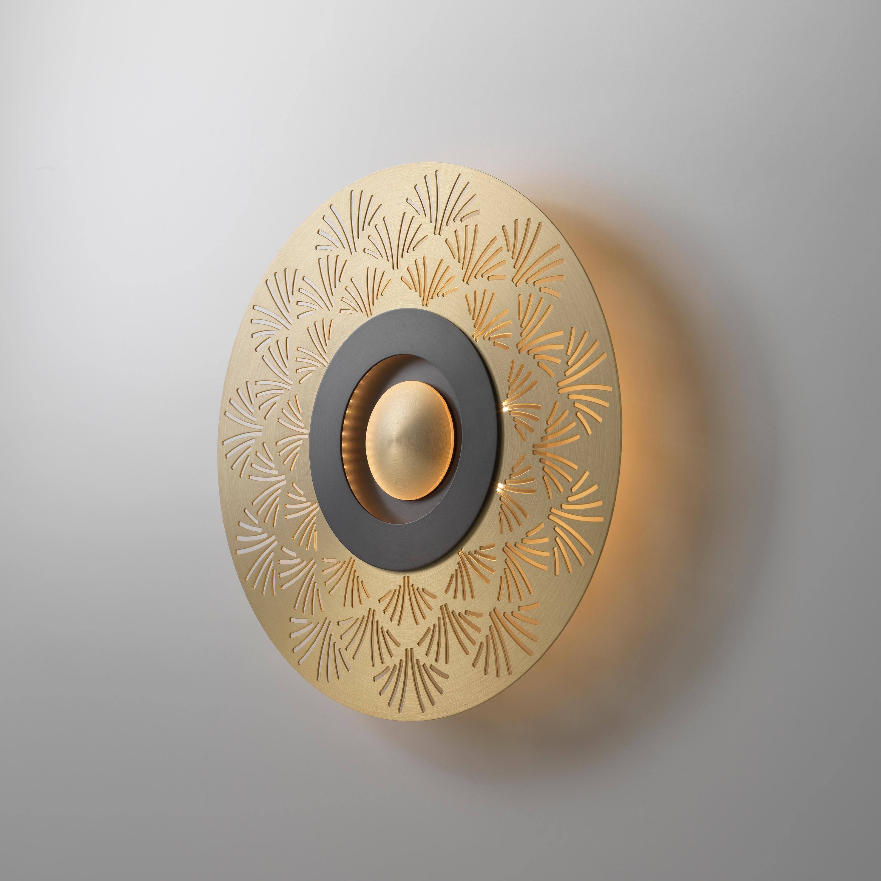 Post-Modern Earth Palm Wall Light by Emilie Cathelineau For Sale