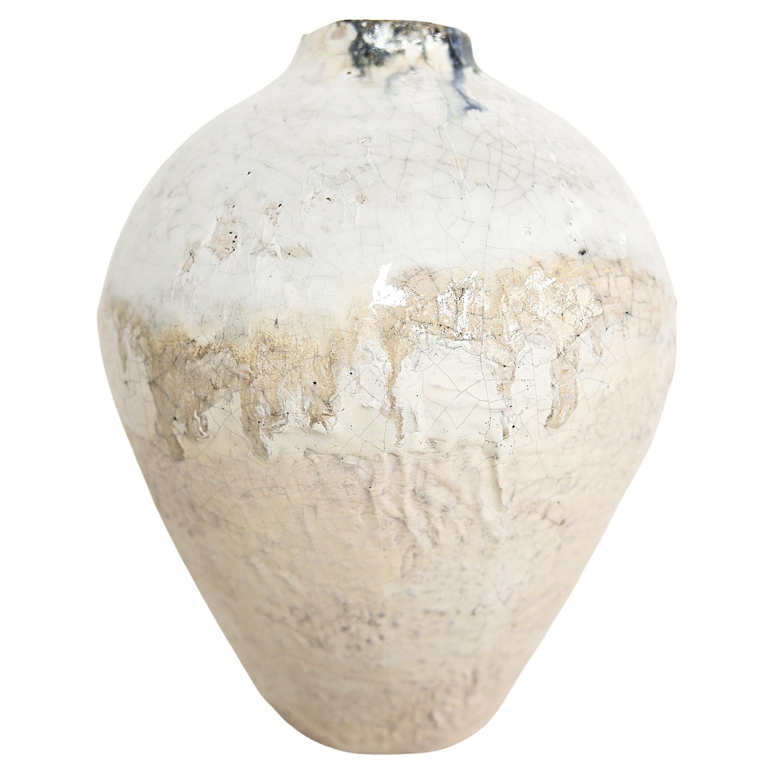 Earth Series Crackle Ginger Jars Vase I For Sale at 1stDibs