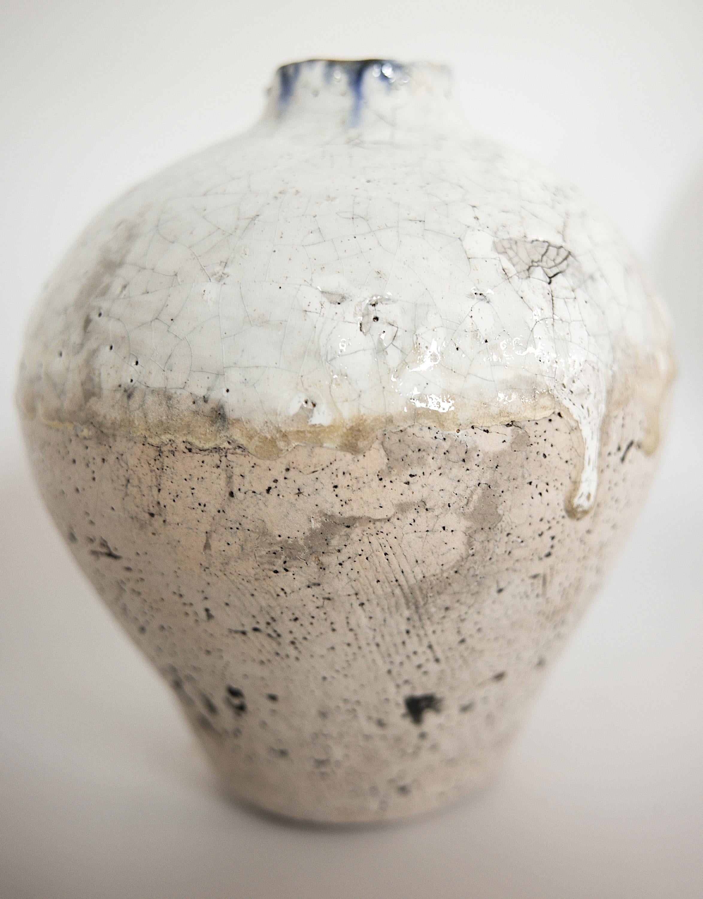 Hand-Crafted Earth  Series Crackle Ginger Jars Vase II