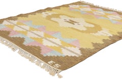 1960's Evy Svensson Swedish Scandinavian Röllakan with Modern Style