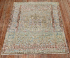 Earth Tone Persian Accent Square Size Rug