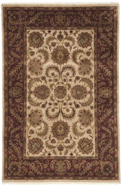 Erdfarbener Vintage-Indianer-Teppich