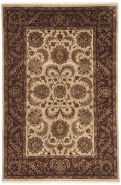 Tapis indien vintage couleur terre