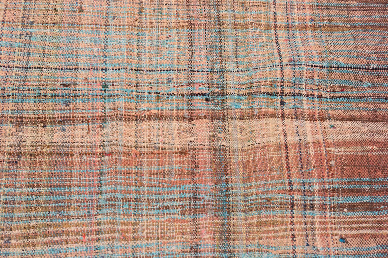 Persischer Kilim-Teppich im Vintage-Stil. Größe: 7 ft 10 in x 11 ft 5 in (Kelim) im Angebot