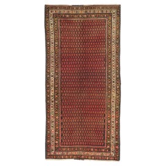 Earth-Tone Vintage Persian Malayer Rug Runner