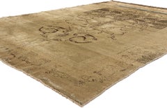 1930's Turkish Oushak Carpet with Traditional Style