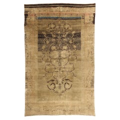 1930's Turkish Oushak Carpet with Traditional Style