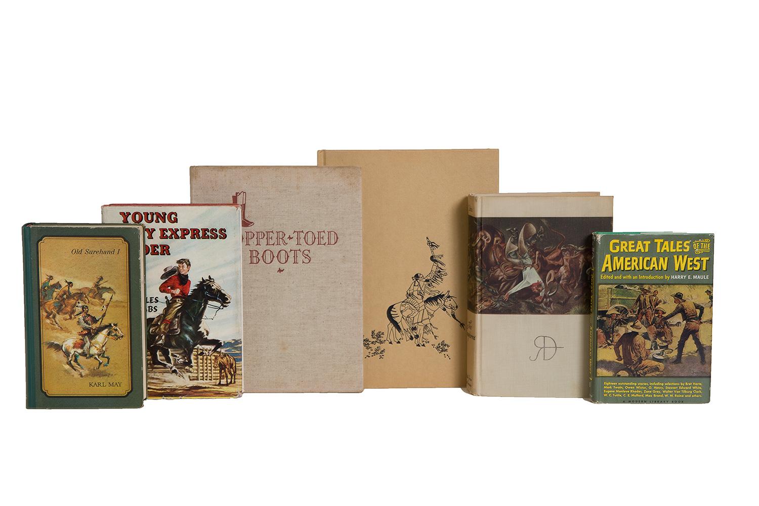 Rustic Earth Tone Western Book Collection For Sale