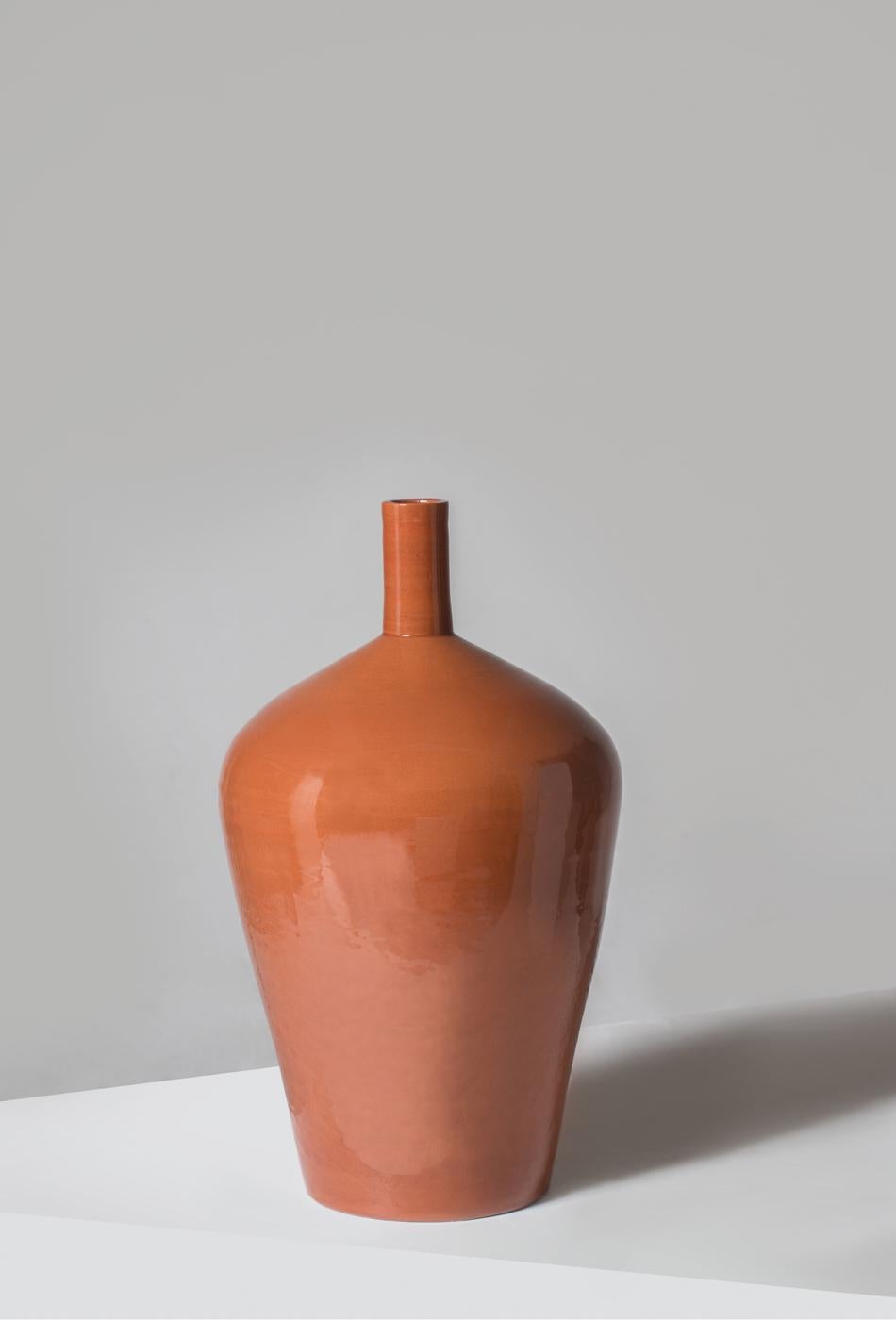 Italian Earth-Toned Abba Collection of Ceramic Vases Celebrates Ancient Water Urns For Sale