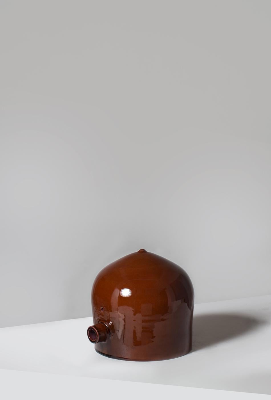 Contemporary Earth-Toned Abba Collection of Ceramic Vases Celebrates Ancient Water Urns For Sale