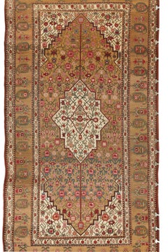 Earth-toned Antique Karabagh Carpet