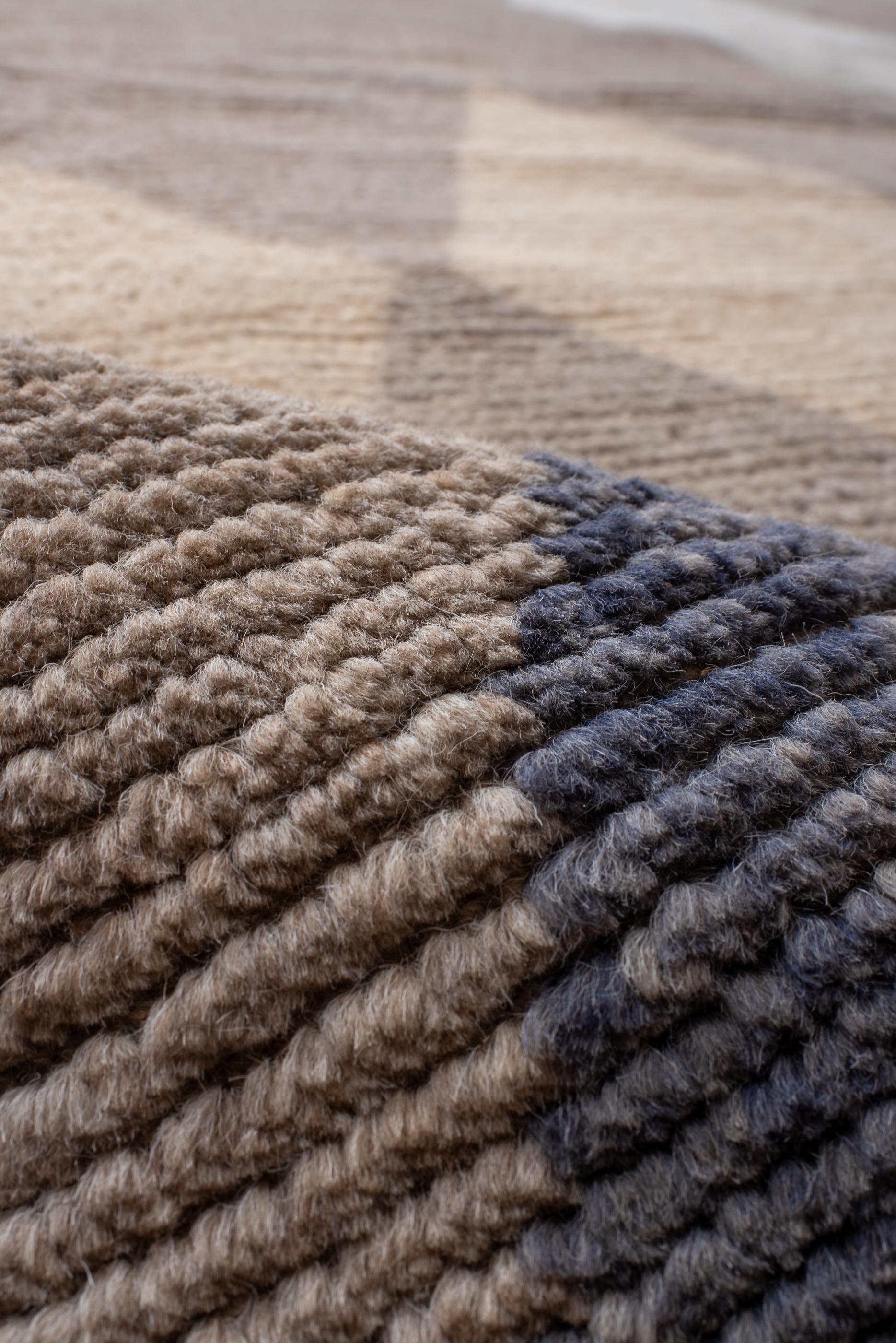 Wool Earth Toned Modern Tulu For Sale