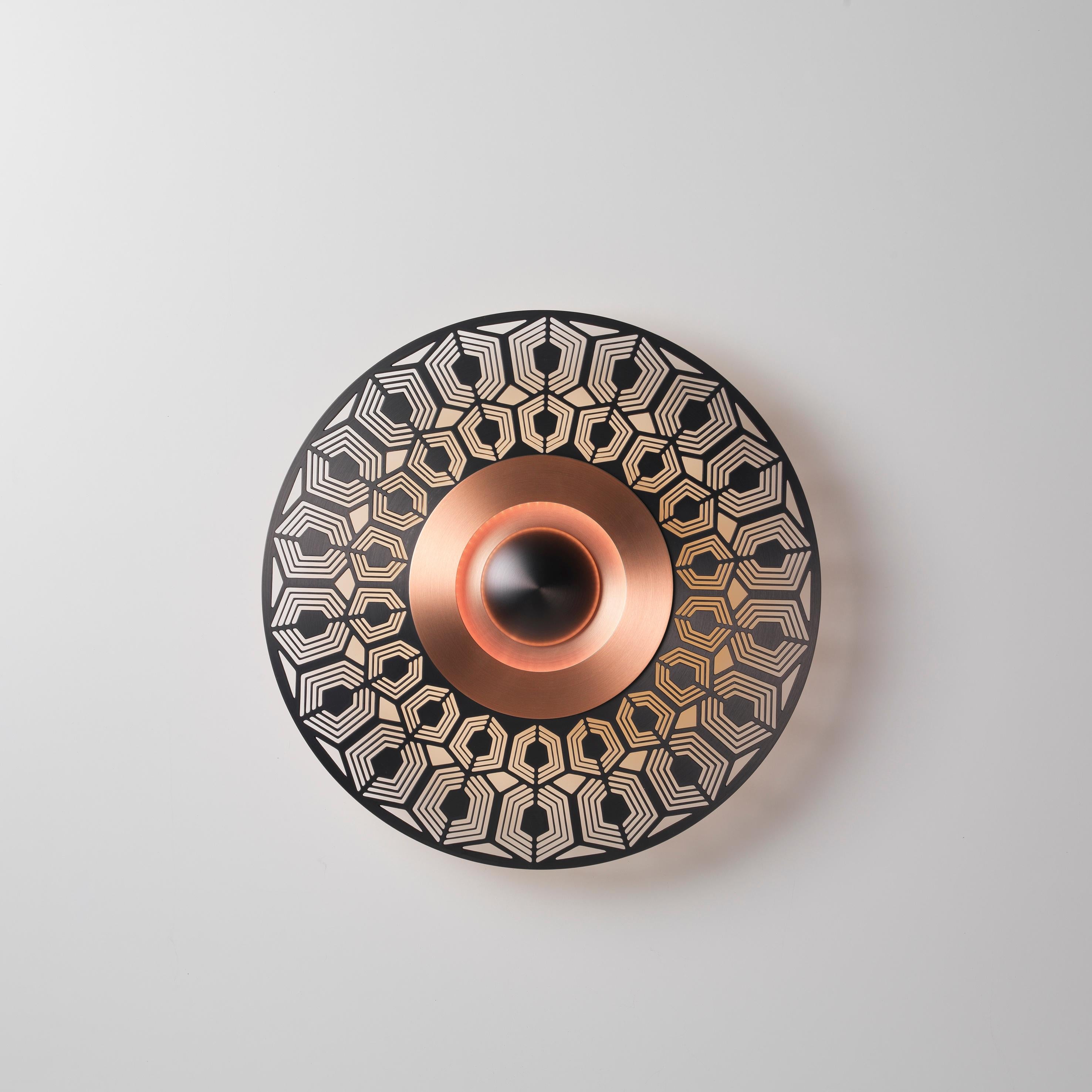 Earth Turtle wall light by Emilie Cathelineau
Dimensions: D33 X H5 cm
Materials: Solid brass,Polycarbonate diffuser.
Others finishes and dimensions are available.

All our lamps can be wired according to each country. If sold to the USA it will