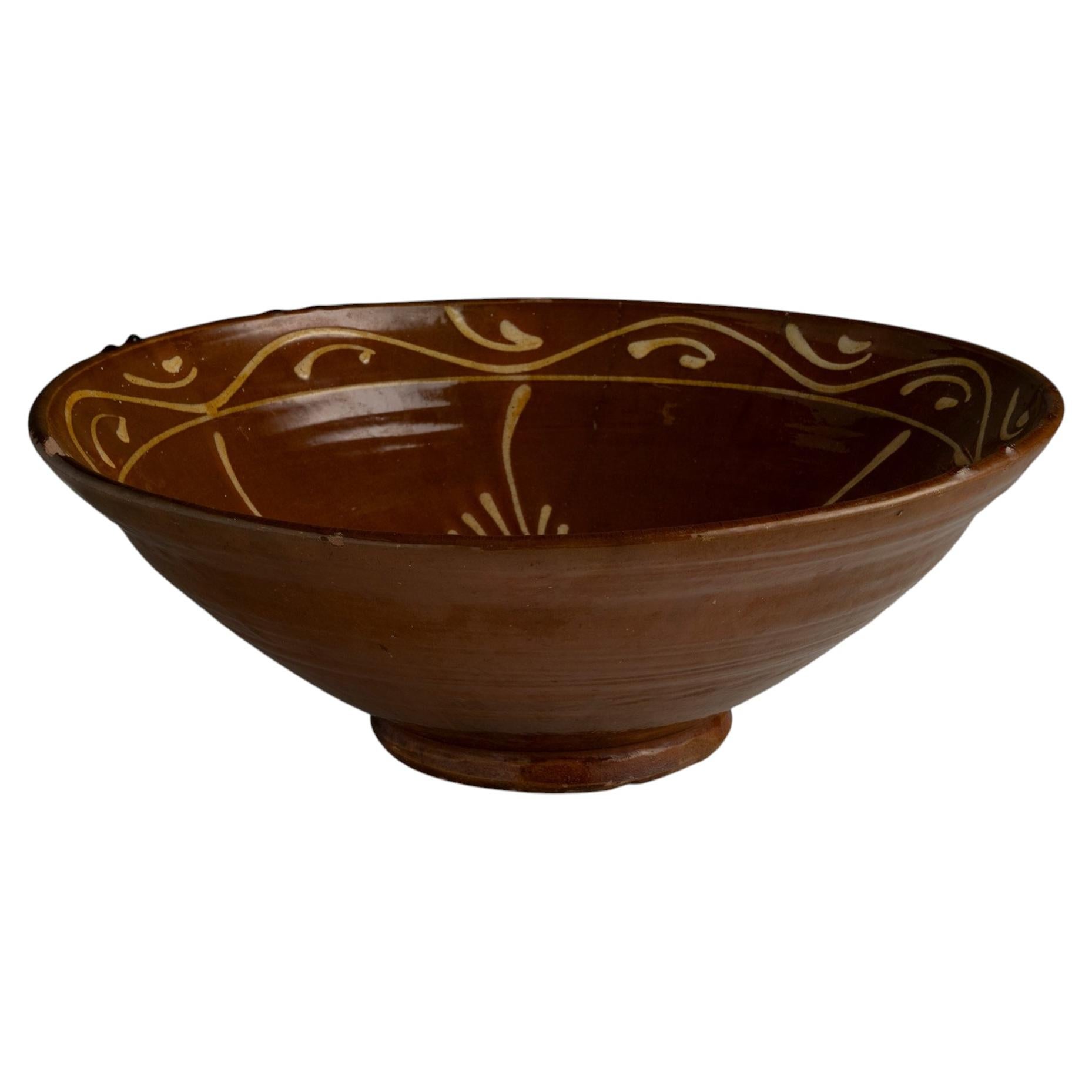 Earthenware Bowl, England 1890 For Sale
