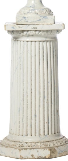 Earthenware - Columned earthenware carving from Torrinha - 19th century
