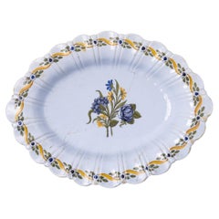 Earthenware - Cut lavender in Miragaia earthenware - 18th century