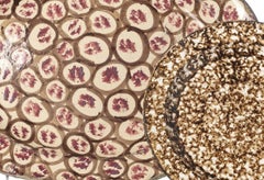 Earthenware - Cut-out platter and earthenware plate - 19th century