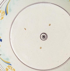 Earthenware - Deep earthenware plate, Ratinho brand - 19th century