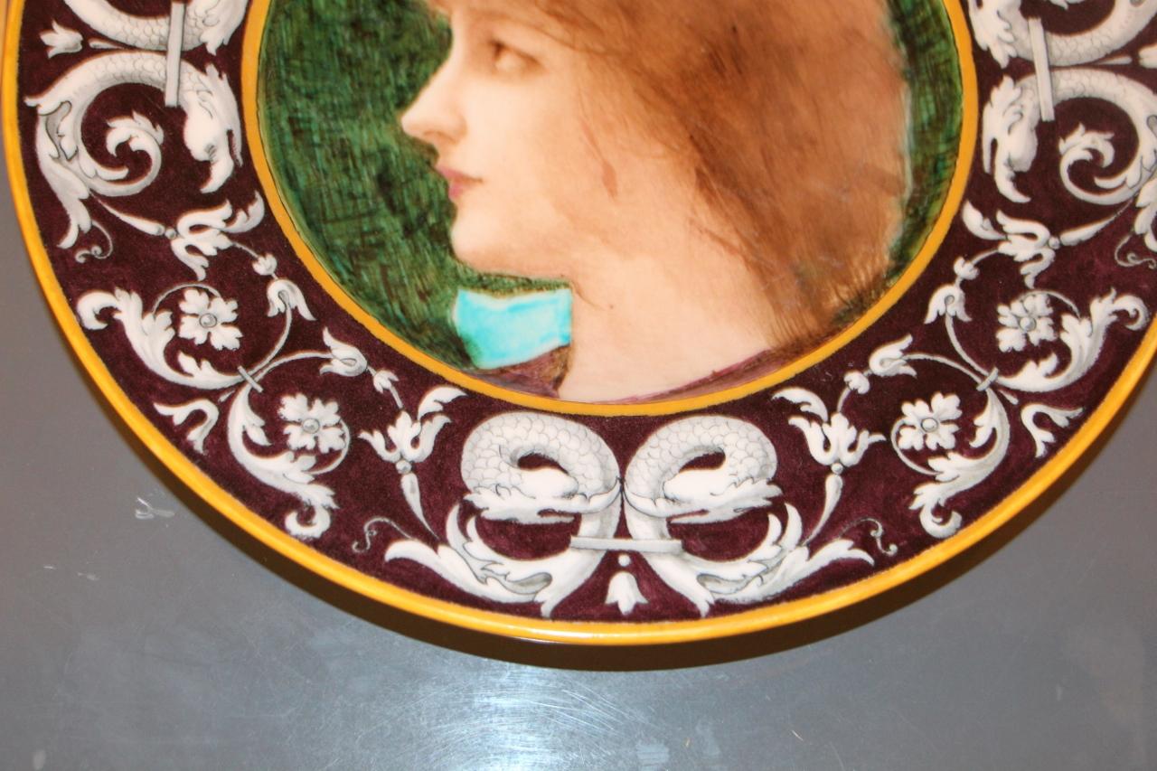 19th Century Earthenware Dish By Théodore Deck For Sale
