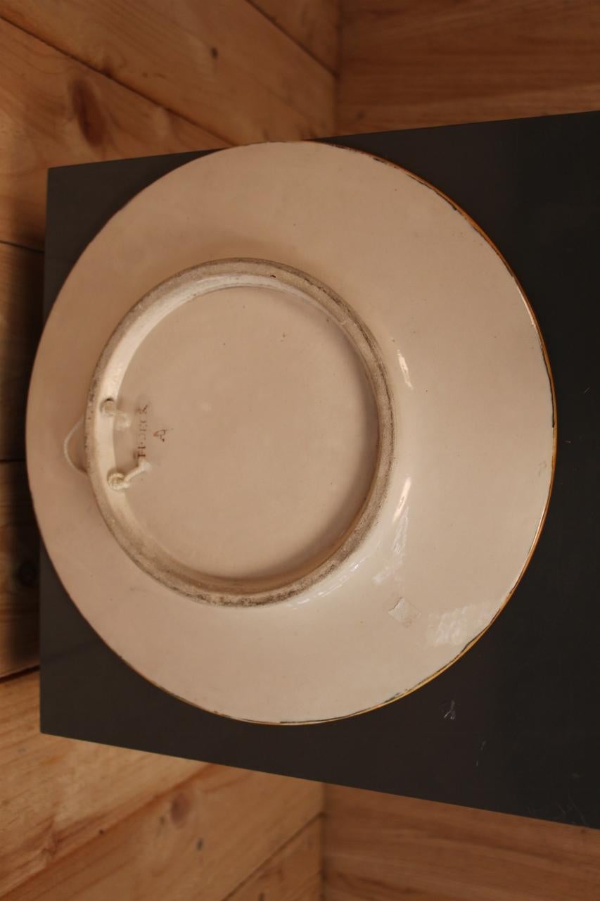 Ceramic Earthenware Dish By Théodore Deck For Sale