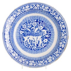 Earthenware - Earthenware plate from Gaia or Coimbra - 19th century