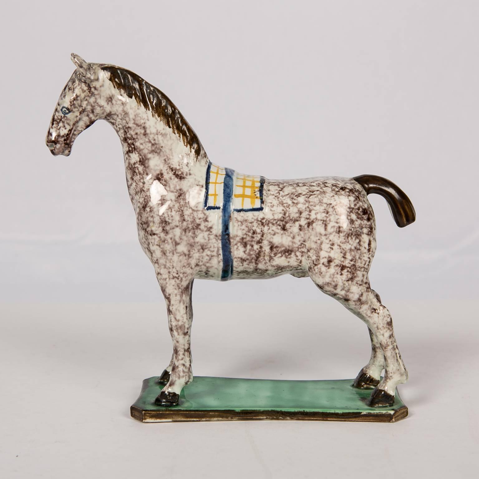 English Earthenware Figure of a Horse