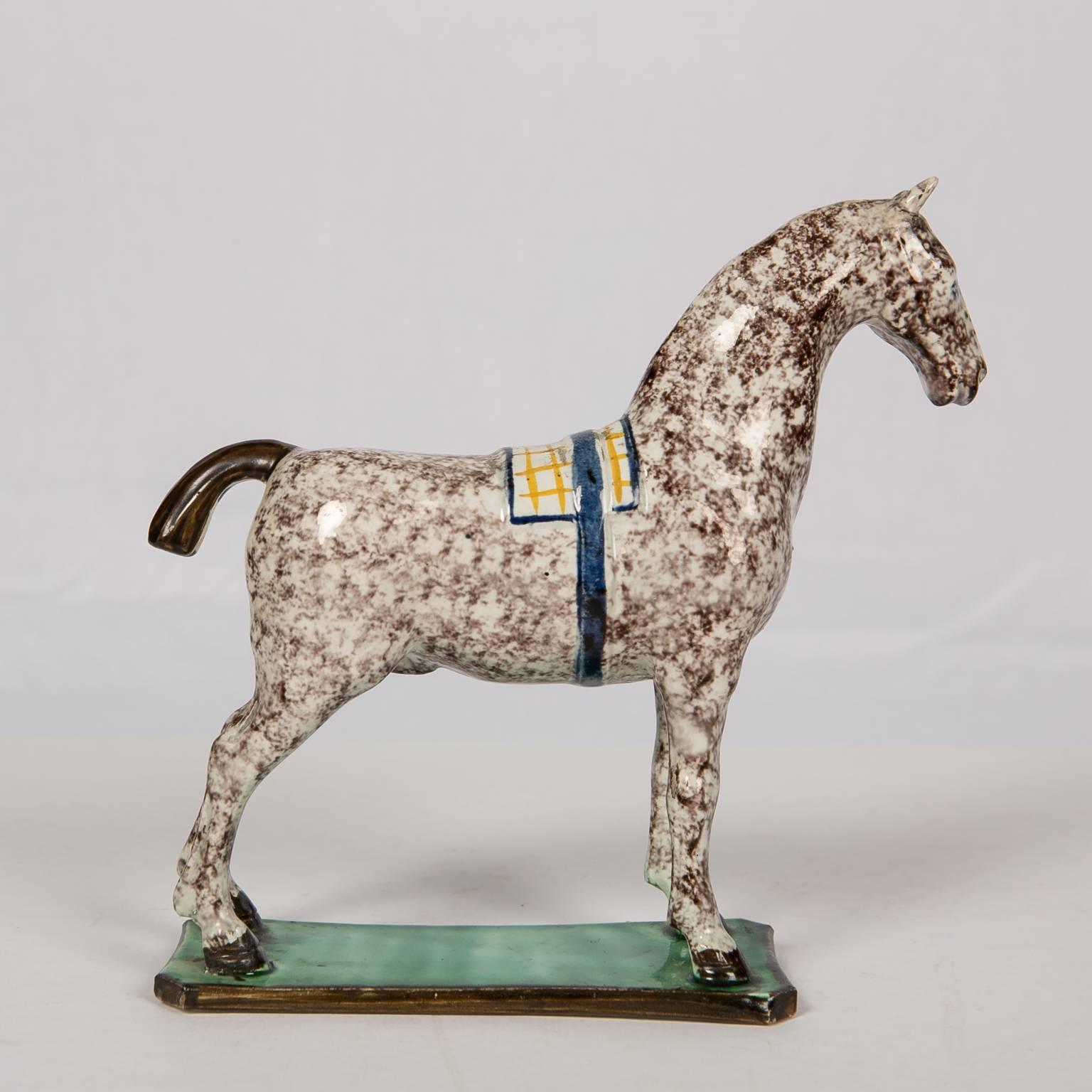 18th Century Earthenware Figure of a Horse