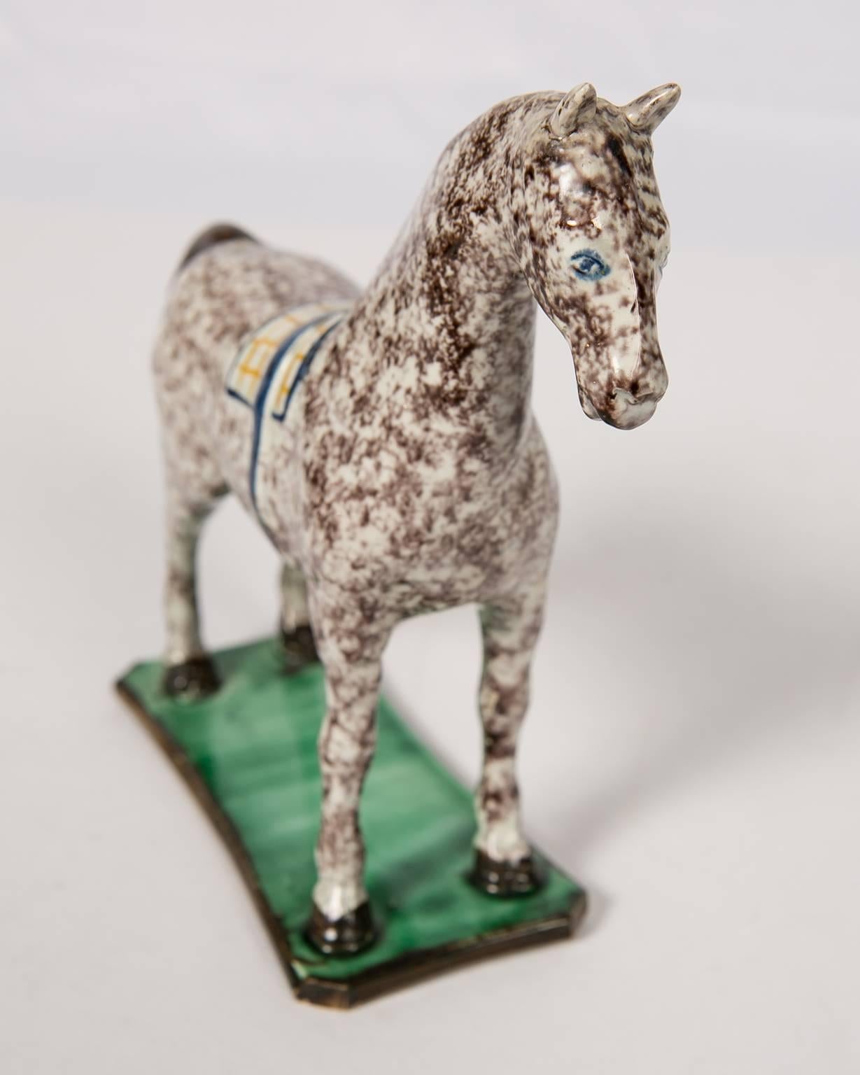 Creamware Earthenware Figure of a Horse