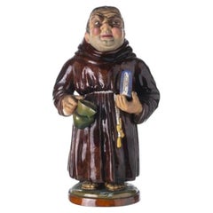 Earthenware - 'Friar figure' jug in Caldas earthenware