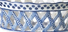 Earthenware - Fruit basket in Miragaia earthenware - 19th century