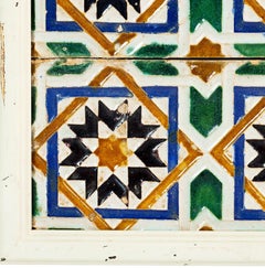 Earthenware - Hippano-Arabic square - 18th century
