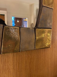 Earthenware mirror by Mithé Espelt, model "Cuzco" created in 1974