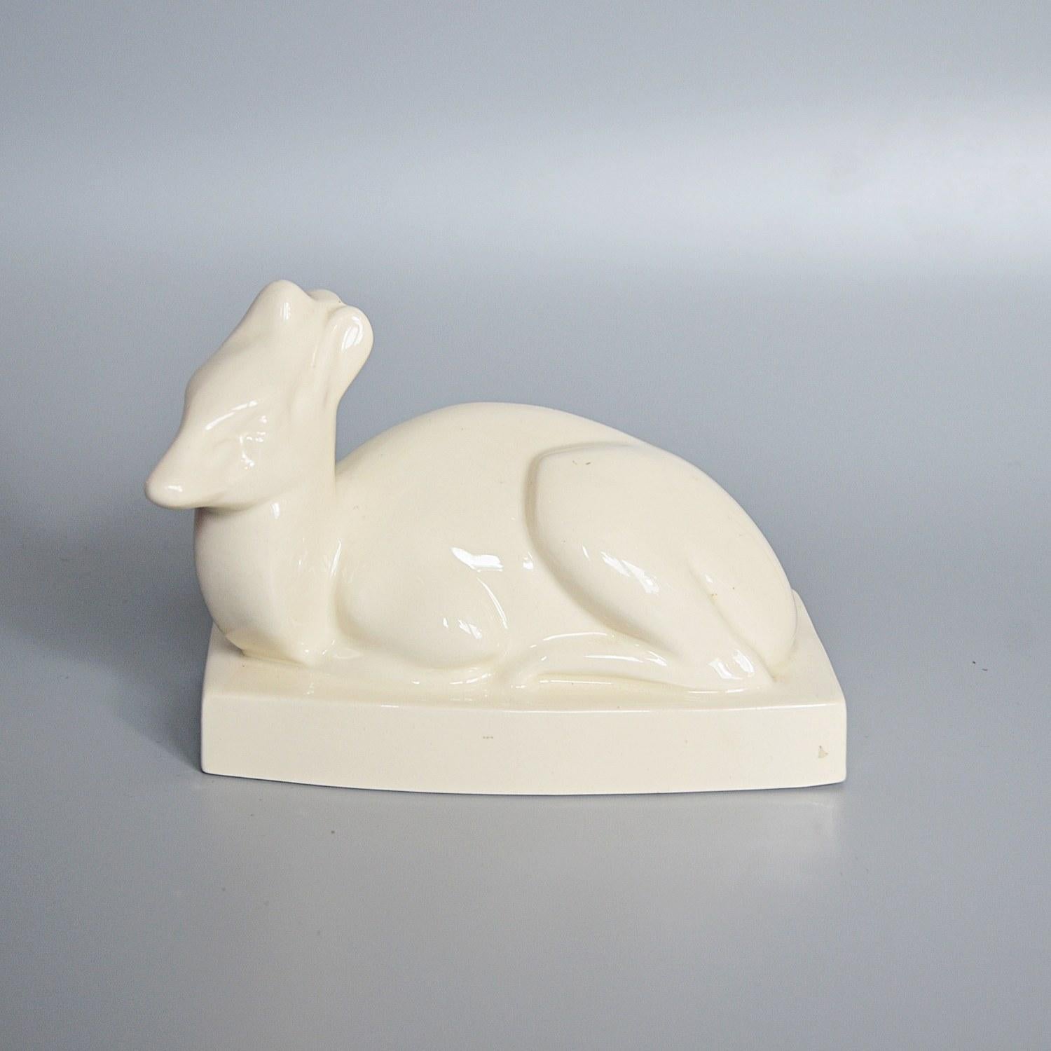20th Century Earthenware Model of a Duiker by John Skeaping for Wedgwood, circa 1960 For Sale