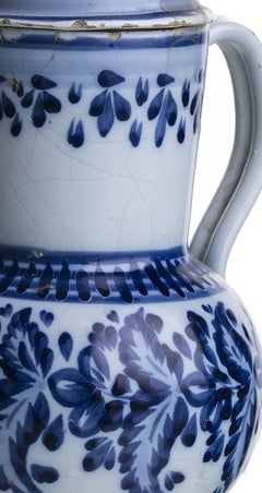 Earthenware - Mug with lid; in Miragaia Rovha Soares earthenware - 18th century
