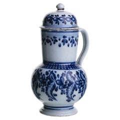 Earthenware - Mug with lid; in Miragaia Rovha Soares earthenware - 18th century