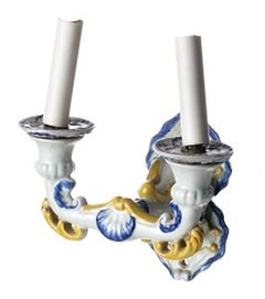 Earthenware - Pair of Bordalo Pinheiro earthenware appliques