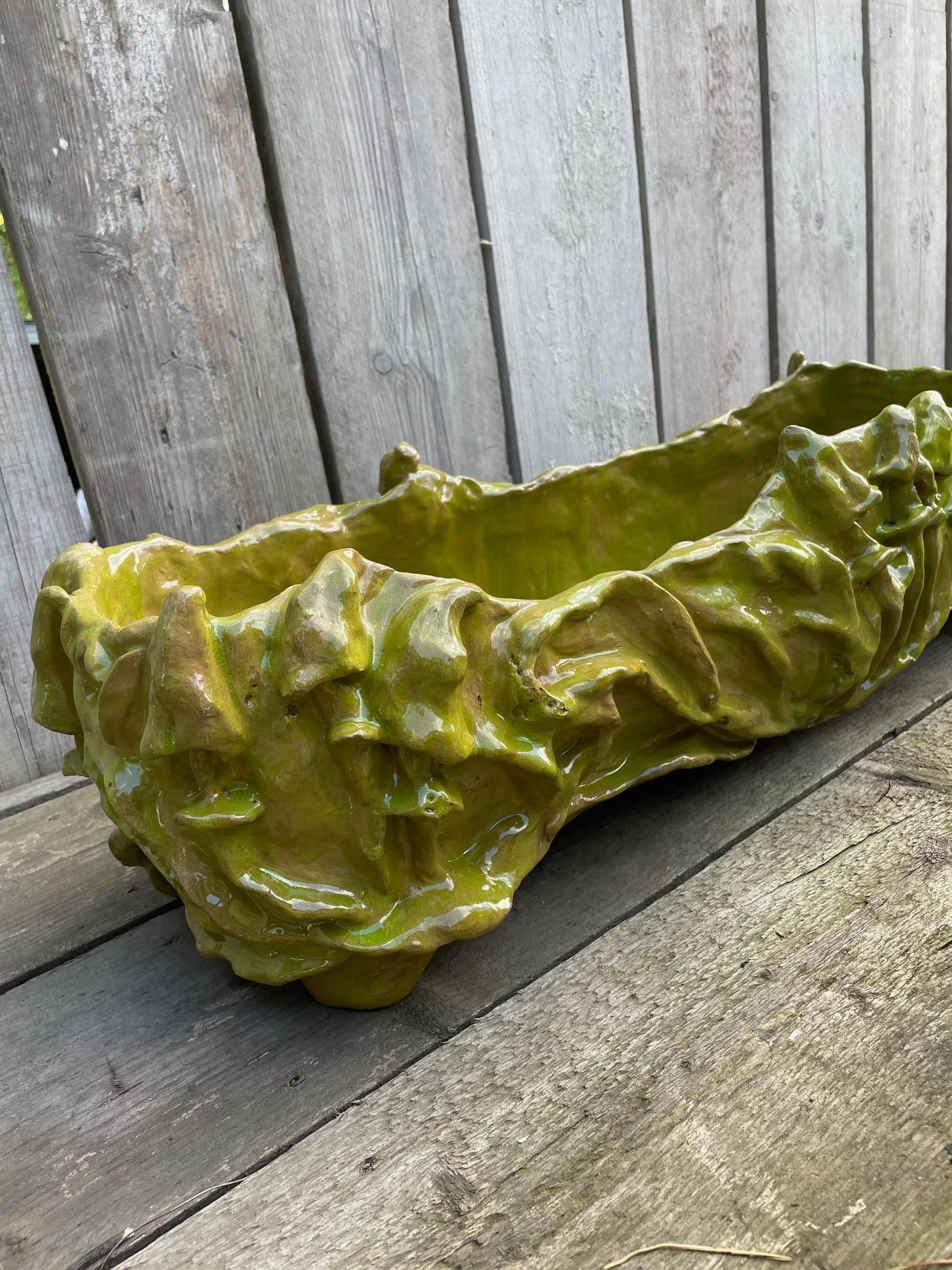 Belgian Earthenware planter For Sale