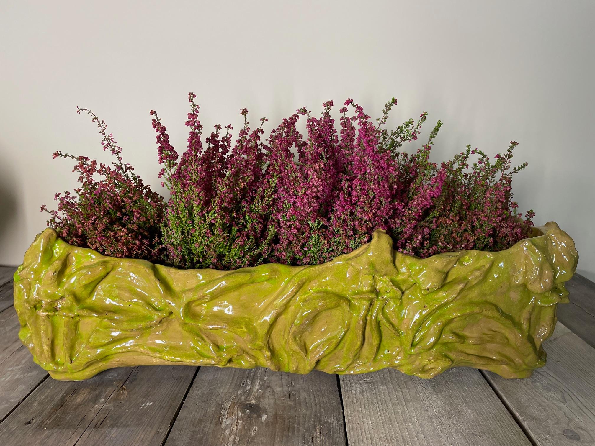 Earthenware planter In Fair Condition For Sale In Nivelles, BE