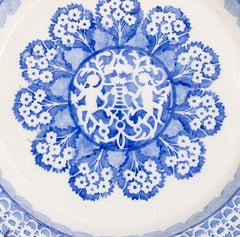 Earthenware - Plate with a scalloped rim in earthenware - 19th century