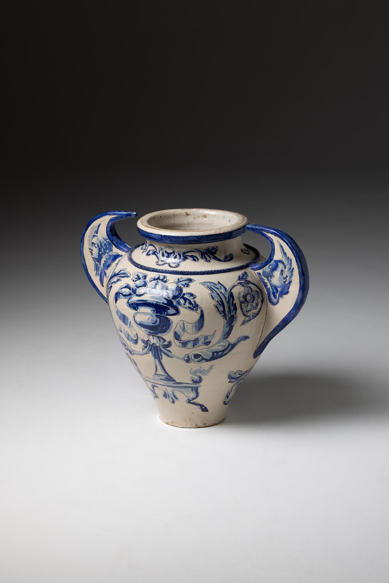 Spagnolo Vaso in terracotta, Talavera de la Reina. Spagna, XIX secolo in vendita