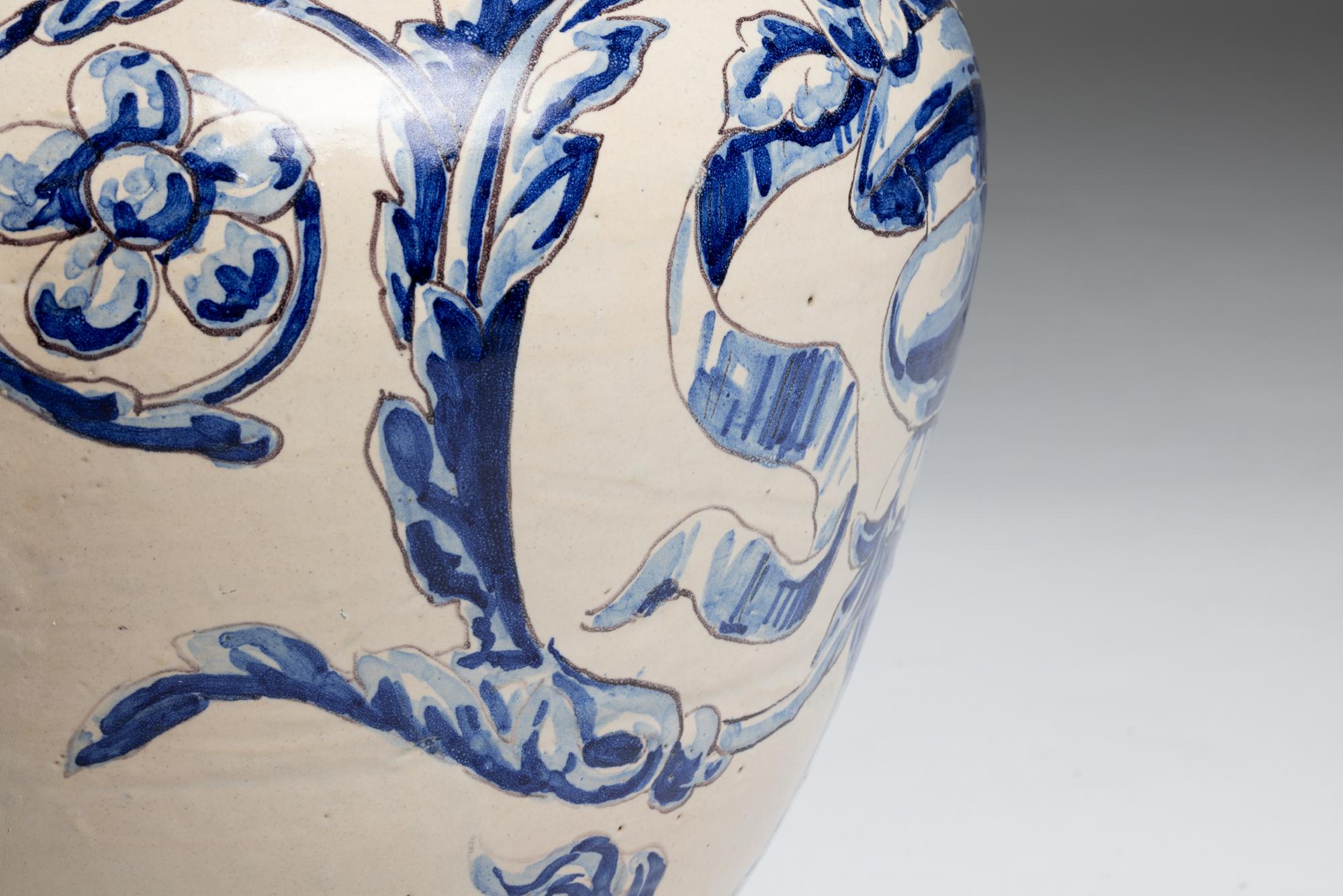 Fatto a mano Vaso in terracotta, Talavera de la Reina. Spagna, XIX secolo in vendita