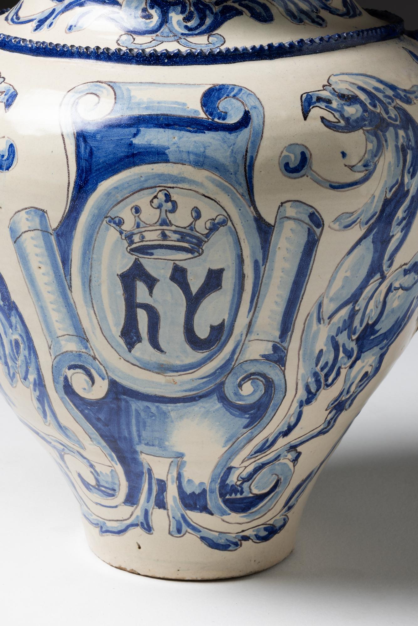 Vaso in terracotta, Talavera de la Reina. Spagna, XIX secolo In condizioni buone in vendita a Lisboa, PT